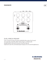 TC Electronic DUAL WRECK PREAMP クイックスタートガイド