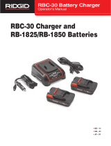 RIDGID 18V Advanced Lithium Batteries and Charger ユーザーマニュアル