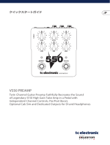 TC Electronic V550 PREAMP クイックスタートガイド