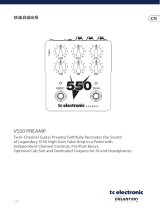 TC Electronic V550 PREAMP クイックスタートガイド