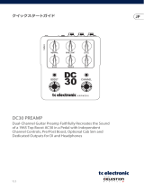 TC Electronic DC30 PREAMP クイックスタートガイド