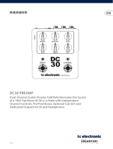 TC Electronic DC30 PREAMP クイックスタートガイド