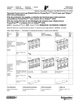 Schneider Electric Terminal Cover and Lug Shield Kits Instruction Sheet