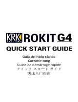 KRK ROKIT G4 クイックスタートガイド