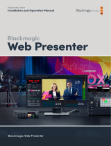 Blackmagic Web Presenter  ユーザーマニュアル