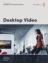 Blackmagic Desktop Video  ユーザーマニュアル