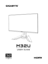 Gigabyte M32U ユーザーマニュアル