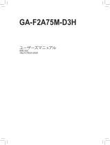 Gigabyte GA-F2A75M-D3H 取扱説明書