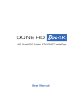 Dune HD Duo 4K Base Noir DEDUOBASE4K ユーザーマニュアル