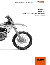 KTM 450 SX-F Factory Edition 取扱説明書