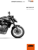 KTM 890 Duke GP 取扱説明書