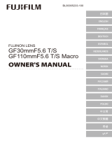 Fujifilm GF30mmF5.6 T/S 取扱説明書