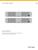 Behringer KM750 クイックスタートガイド