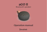 KREAFUNK aGO II Bluetooth Speaker ユーザーマニュアル