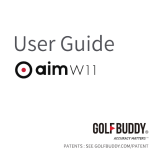 Golfbuddy aim W11 ユーザーマニュアル