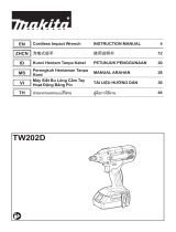 Makita TW202D Cordless Impact Wrench ユーザーマニュアル