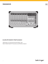 Behringer PMP2000D クイックスタートガイド