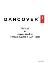 Dancover Louver Wall for Pergola Gazebo San Pablo ユーザーマニュアル