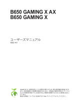 Gigabyte B650 GAMING X AX 取扱説明書