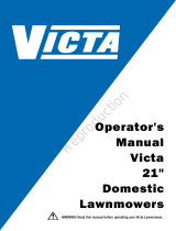 Simplicity MANUAL, VICTA 21" DOMESTIC LAWNMOWERS OPERATOR'S ユーザーマニュアル