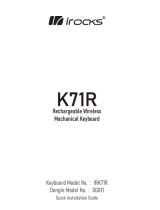 irocks K71R Rechargeable Wireless Mechanical Keyboard インストールガイド