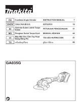 Makita GA035G Cordless Angle Grinder ユーザーマニュアル