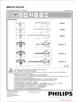 Philips BRP381 ユーザーマニュアル