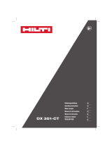 Hilti DX 351-CT Powder Actuated Fastening Tool ユーザーマニュアル