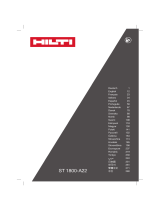 Hilti ST 1800-A22 ユーザーマニュアル