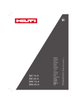 Hilti SID 14­A Cordless Drills and Impact Wrenches ユーザーマニュアル