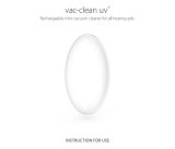 flow med flow-med vac-clean uv Rechargeable Mini Vacuum Cleaner for All Hearing Aids ユーザーマニュアル