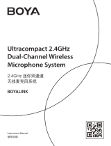 Boya INK Ultracompact 2.4GHz Dual-Channel Wireless Microphone System ユーザーマニュアル