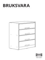 IKEA BRUKSVARA 4 Drawer Storage Cabinet ユーザーマニュアル