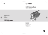 Bosch 125-1 A GEX Professional RANDOM ORBIT SANDER 取扱説明書