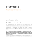 Lenovo TB128XU 取扱説明書