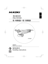 Hikoki g-10S02 100mm (4″)115mm (4-12″)125mm (5″) Dis Grinders 取扱説明書