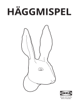 IKEA HÄGGMISPEL Wall Decoration Rabbit Bras 取扱説明書