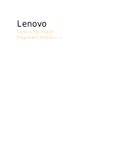 Lenovo TB-X6E6F 取扱説明書