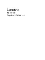 Lenovo TB-J616X P11 Plus 4GB 128GB 11 Inch Tablet 取扱説明書
