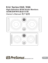PRESONUS Eris Series E44/E66 High Definition MTM Studio Monitors 取扱説明書