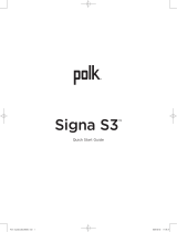 Polk Audio Signa S3 クイックスタートガイド