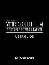 Goal Zero YETI 500X Lithium ユーザーガイド