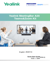 Yealink MeetingBar A20 Microsoft Team Video Bar ユーザーガイド