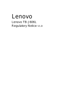 Lenovo TB-J606L P11 LTE Smart Tablet ユーザーガイド