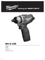 Milwaukee M12 CD ユーザーガイド