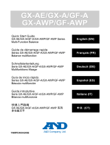 AND GX-AE/GX-A/GX-AWP/GX-AWP Series Multi Function Balance ユーザーガイド