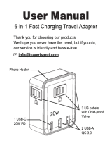 JARVANIA PA-EU-FCB Travel Plug Adapter ユーザーマニュアル