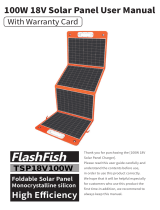TYT4WD TSP 18V 100W SolarSaga 100W Portable Solar Panel ユーザーマニュアル