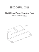 EcoFlow Rigid Solar Panel Mounting Feet ユーザーマニュアル