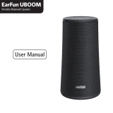 EarFun UBOOM Portable Bluetooth Speaker ユーザーマニュアル